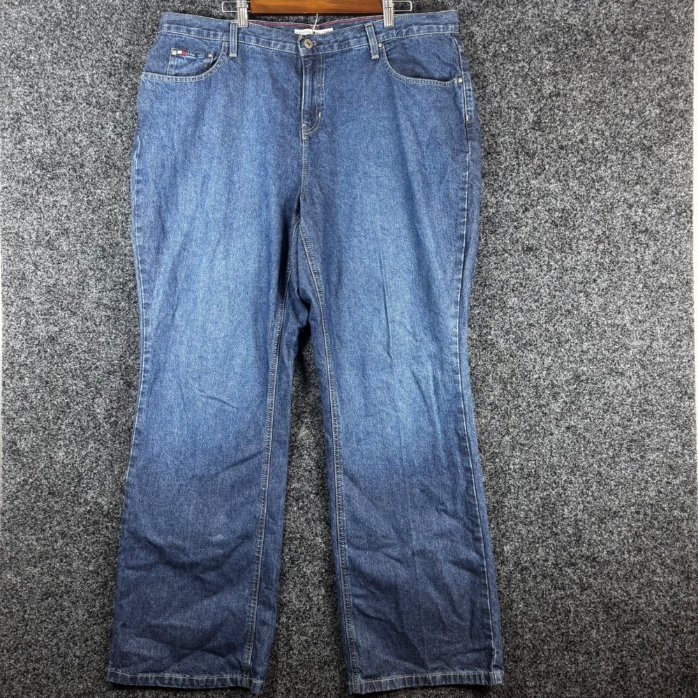 Tommy Hilfiger Classic Boot Jeans Womens 18 Blue Denim Medium Wash 100% Cotton
